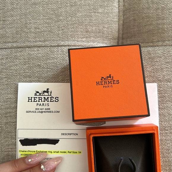 Chaine d'ancre Enchainee ring, small model size 54 - Picture 3 of 9